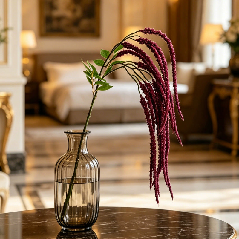 Long Cascading Faux Amaranthus, 37" Realistic Trailing Lover's Tears Stem, Artificial Hanging Plant for Wedding Arch, Ceiling Decor, Home Greenery