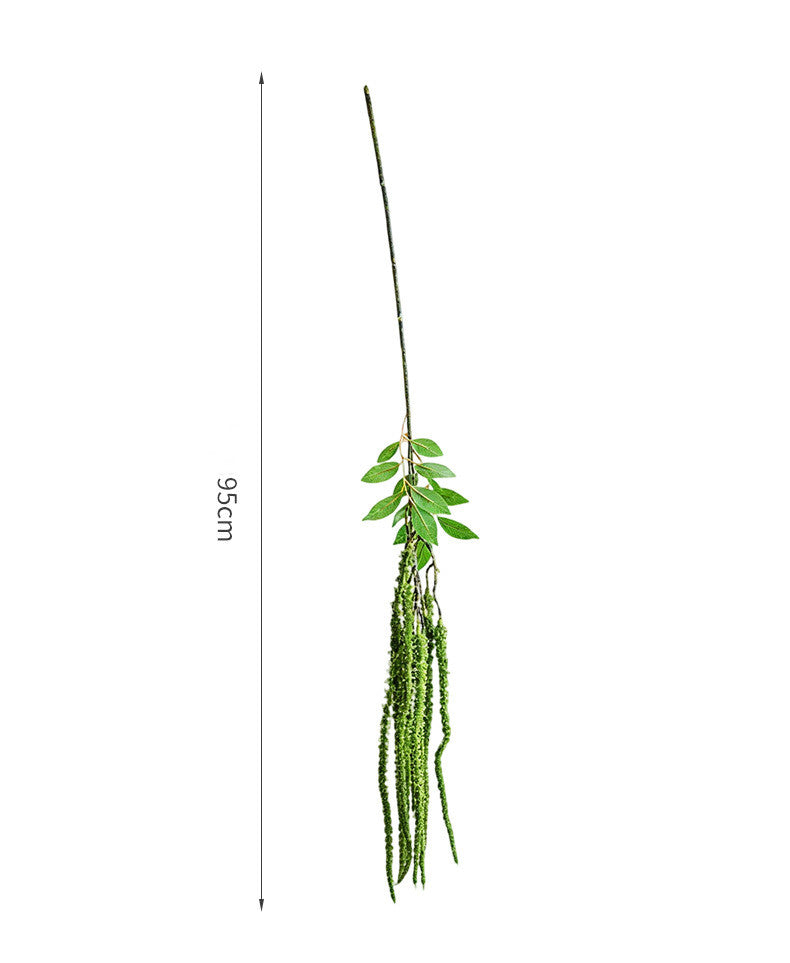 Long Cascading Faux Amaranthus, 37" Realistic Trailing Lover's Tears Stem, Artificial Hanging Plant for Wedding Arch, Ceiling Decor, Home Greenery