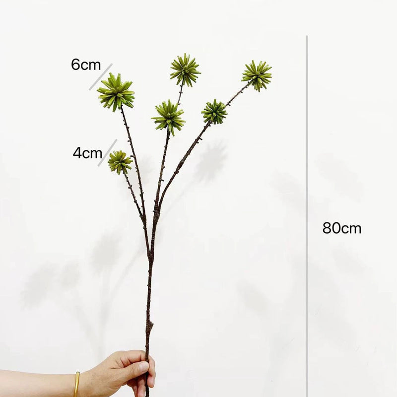 Faux Tallow Berry Stem, 31" Tall Textured Botanical Branch, Lifelike Pods for Vase Filler, DIY Wedding Arrangements, Rustic Home Decor