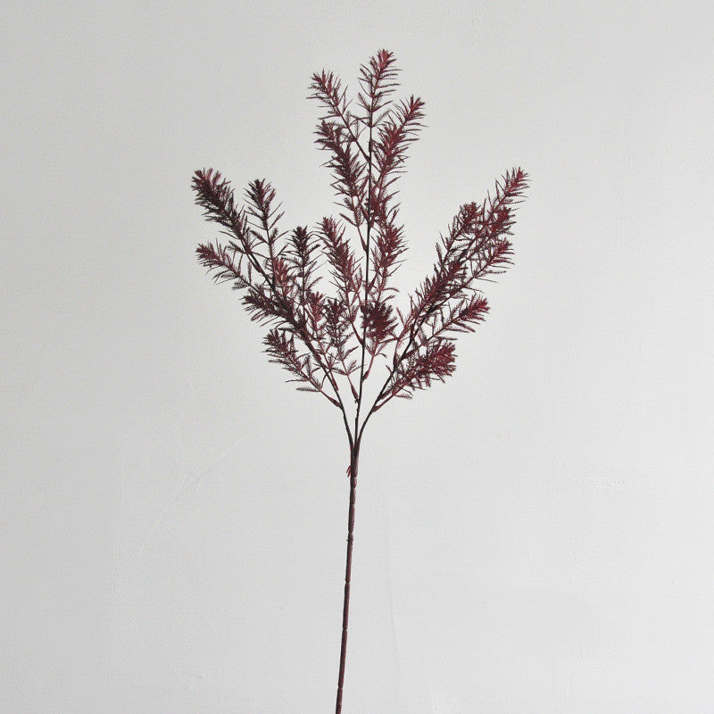 Faux Autumn Norfolk Pine Branch, 27", Incredibly Realistic Artificial Stem for DIY Wedding Backdrops, Fall Home Decor & Vase Filler