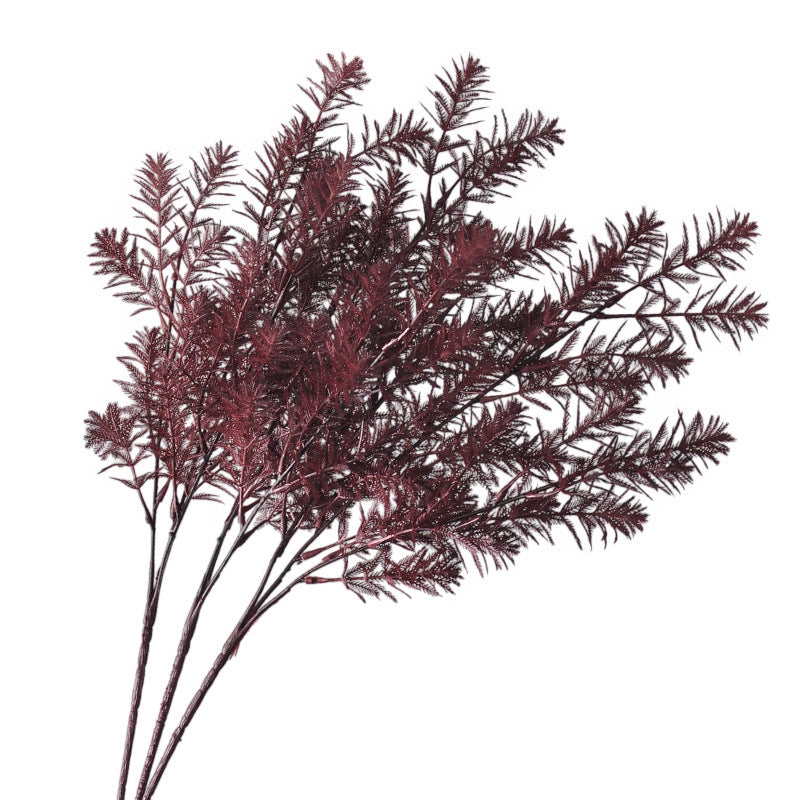 Faux Autumn Norfolk Pine Branch, 27", Incredibly Realistic Artificial Stem for DIY Wedding Backdrops, Fall Home Decor & Vase Filler