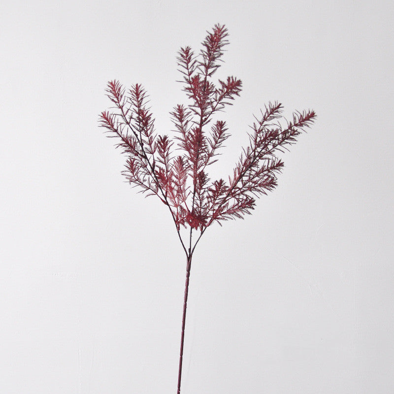 Faux Autumn Norfolk Pine Branch, 27", Incredibly Realistic Artificial Stem for DIY Wedding Backdrops, Fall Home Decor & Vase Filler