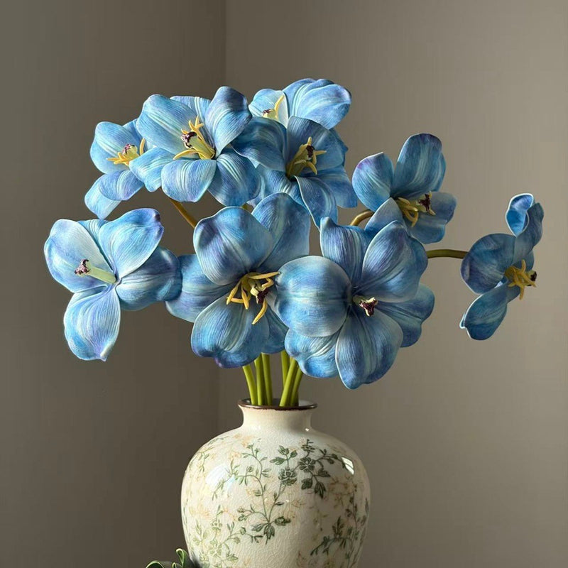 3-Stem Realistic Open Tulip Bunch, 20" Long Stem Large 5" Blooms, Lifelike Faux Flowers for Wedding Bouquets, Centerpieces, Home Decor