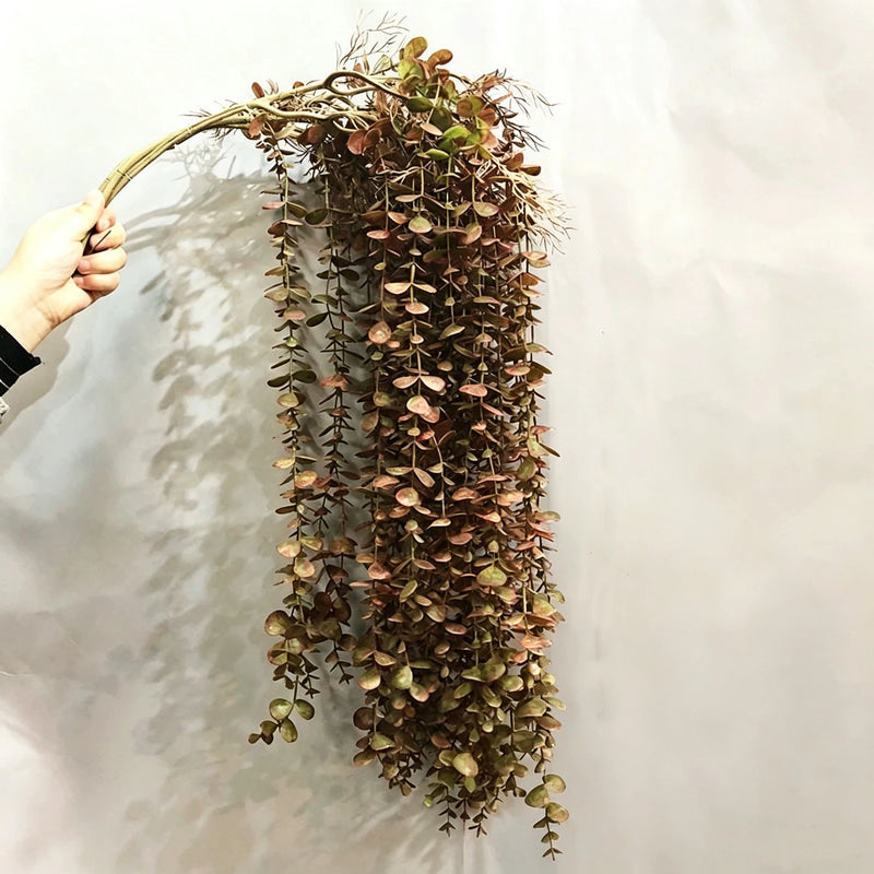 Set of 2 Eucalyptus Hanging Plants, 39" Realistic Faux Greenery, Perfect for Home Decor, Weddings, and Seasonal Decorations