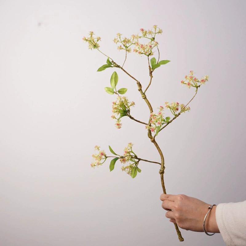 Ethereal Autumn Wildflower Stem, 23" Long Stem Faux Flower in Rich Earth Tones, Realistic & Lifelike for Rustic Wedding Decor, DIY Bouquets, Vase Arrangements