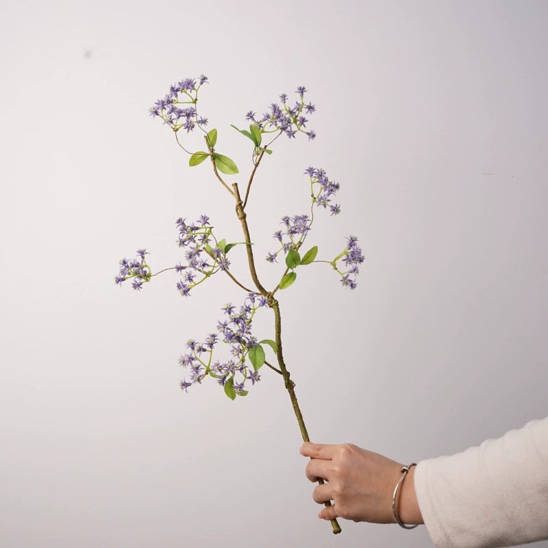 Ethereal Autumn Wildflower Stem, 23" Long Stem Faux Flower in Rich Earth Tones, Realistic & Lifelike for Rustic Wedding Decor, DIY Bouquets, Vase Arrangements