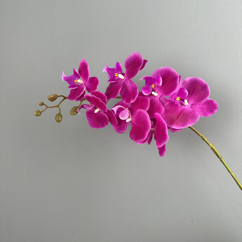 39" Real Touch Phalaenopsis Orchid Stem, Lifelike Autumn Orchid for DIY Wedding Flowers, Tall Vase Arrangements, Elegant Home & Event Decor