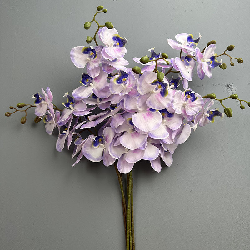 39" Real Touch Phalaenopsis Orchid Stem, Lifelike Autumn Orchid for DIY Wedding Flowers, Tall Vase Arrangements, Elegant Home & Event Decor