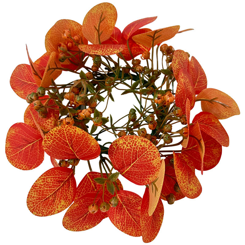 Autumn Eucalyptus & Money Leaf Garland, Realistic Harvest Foliage for Thanksgiving Table, Fall Wedding Arch, Fireplace Mantel Decor