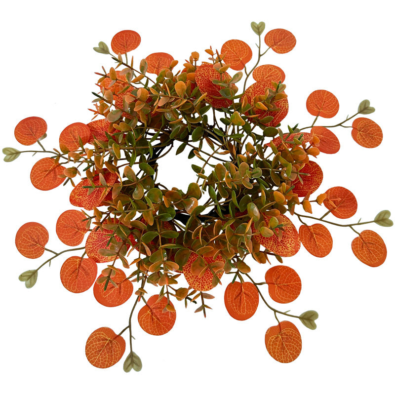 Autumn Eucalyptus & Money Leaf Garland, Realistic Harvest Foliage for Thanksgiving Table, Fall Wedding Arch, Fireplace Mantel Decor