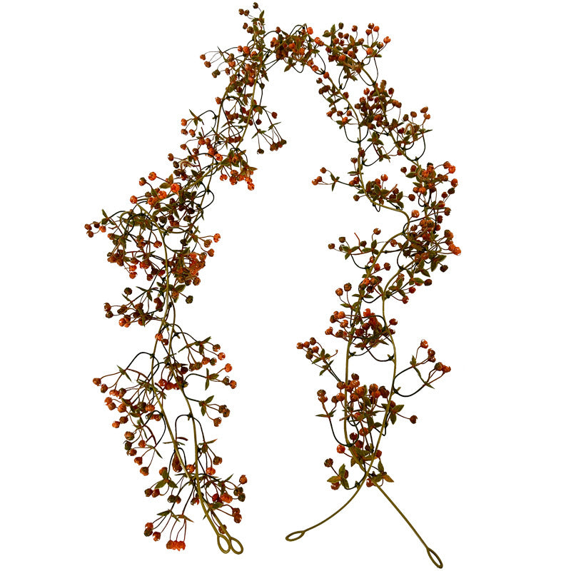 Autumn Eucalyptus & Money Leaf Garland, Realistic Harvest Foliage for Thanksgiving Table, Fall Wedding Arch, Fireplace Mantel Decor