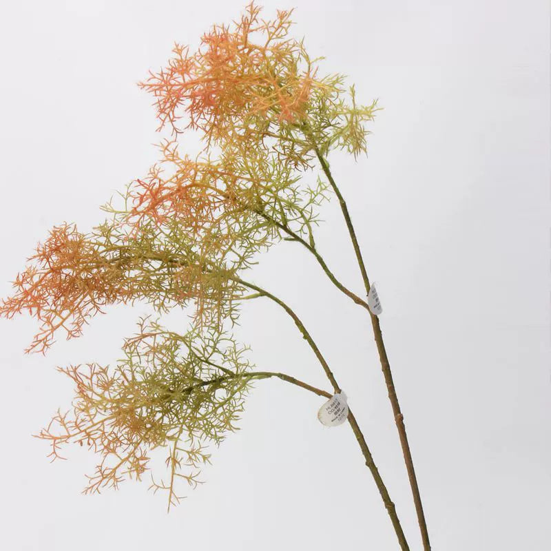 Faux Mist Pine Spray, 33" Tall Realistic Frosted Grass Stem, Ethereal Smoke Tree Branch for DIY Wedding Decor, Vase Filler, Modern Home Accents