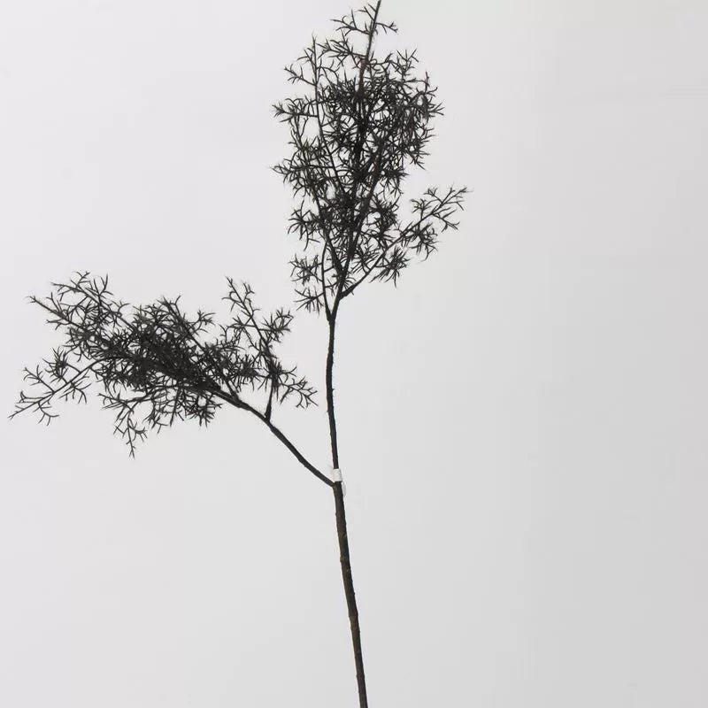Faux Mist Pine Spray, 33" Tall Realistic Frosted Grass Stem, Ethereal Smoke Tree Branch for DIY Wedding Decor, Vase Filler, Modern Home Accents
