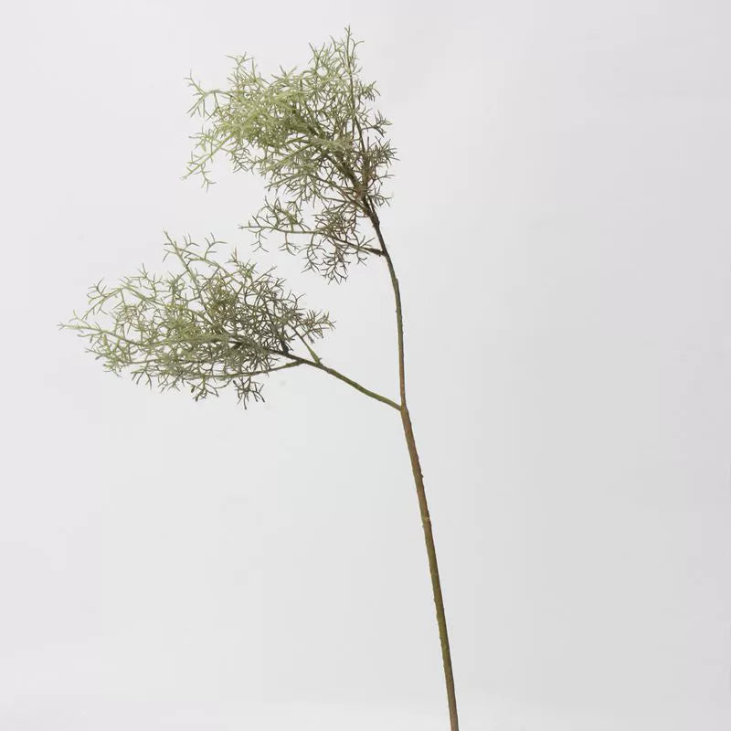 Faux Mist Pine Spray, 33" Tall Realistic Frosted Grass Stem, Ethereal Smoke Tree Branch for DIY Wedding Decor, Vase Filler, Modern Home Accents