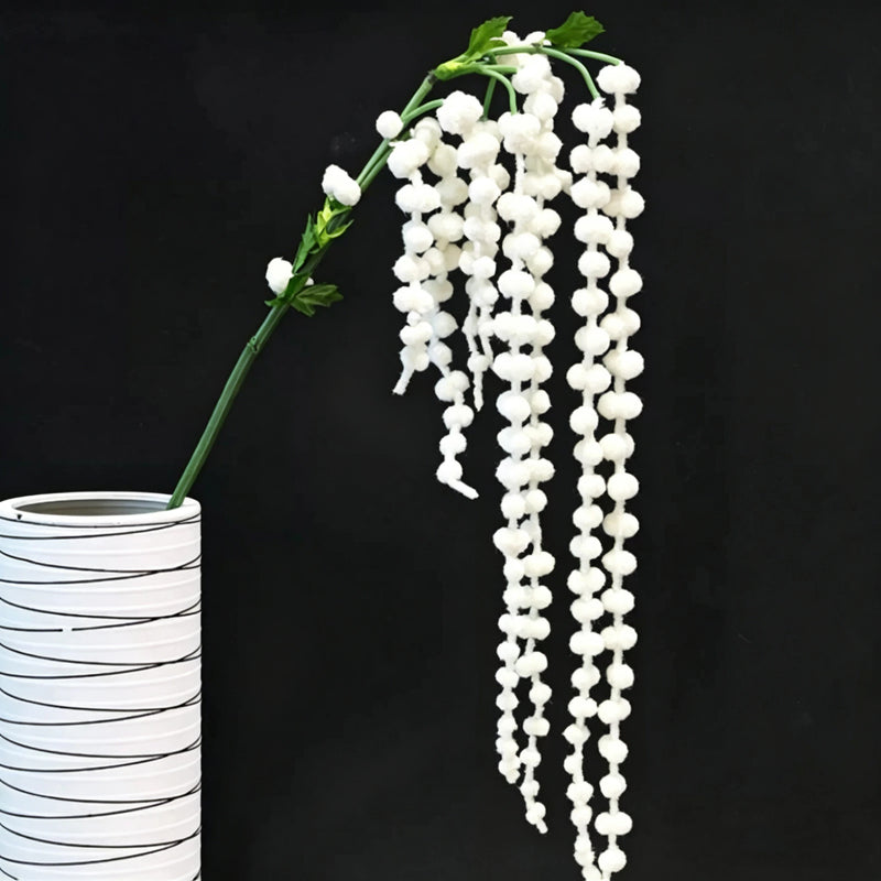 Ethereal Cascading Amaranthus Vine, 39" Faux String of Tears, Realistic Trailing Plant for Romantic Wedding Arch, DIY Home Decor, Wall Hanging