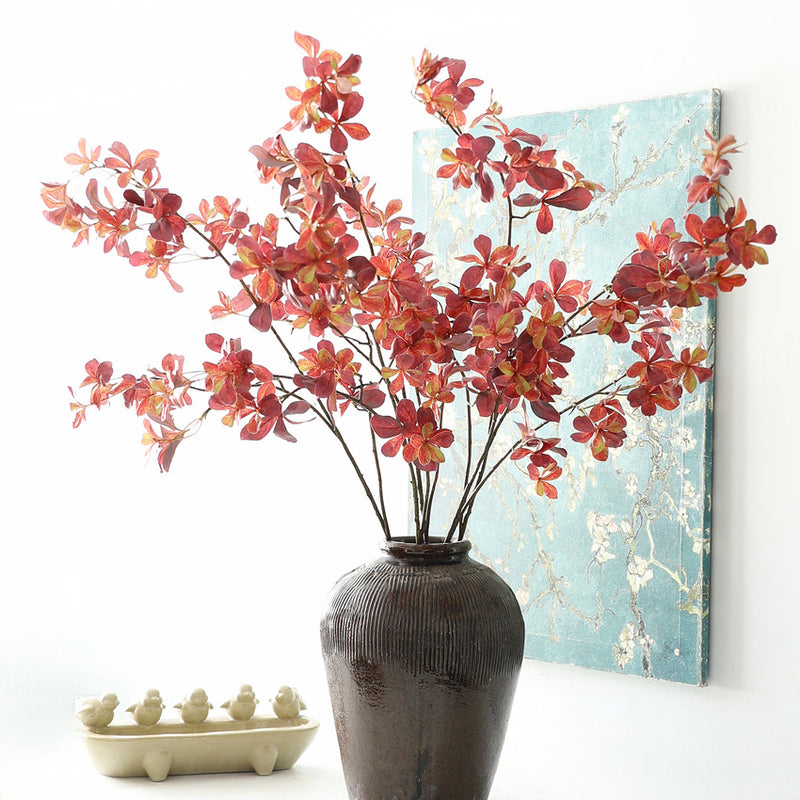 43" Tall Faux Japanese Pieris Stem, Lifelike Andromeda Spray, Long Stem Flowers for Vase, Minimalist Home Decor, DIY Wedding Arch & Arrangements