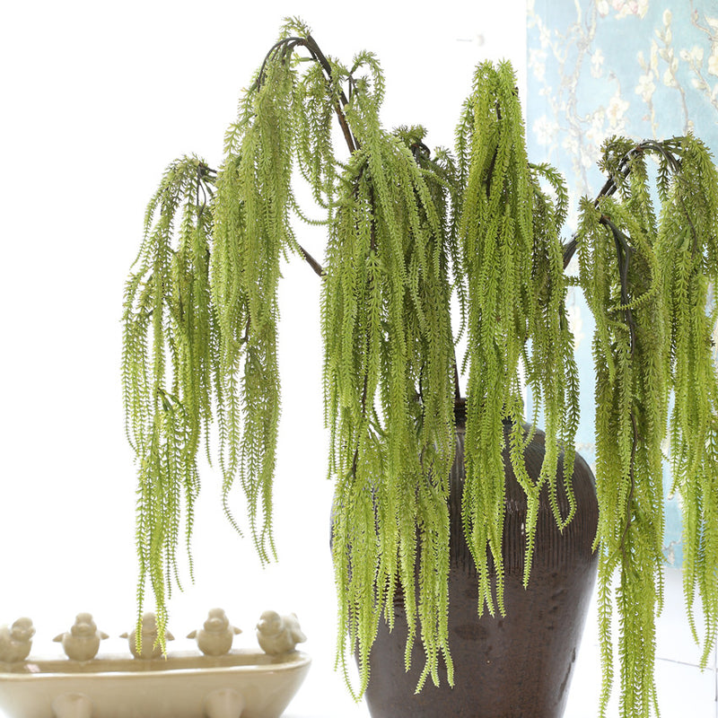 Faux Hanging Amaranthus Stem, 41" Lifelike Cascading Spray, Long Trailing Greenery for Wedding Arch, Boho Home Decor, Floral Arrangements