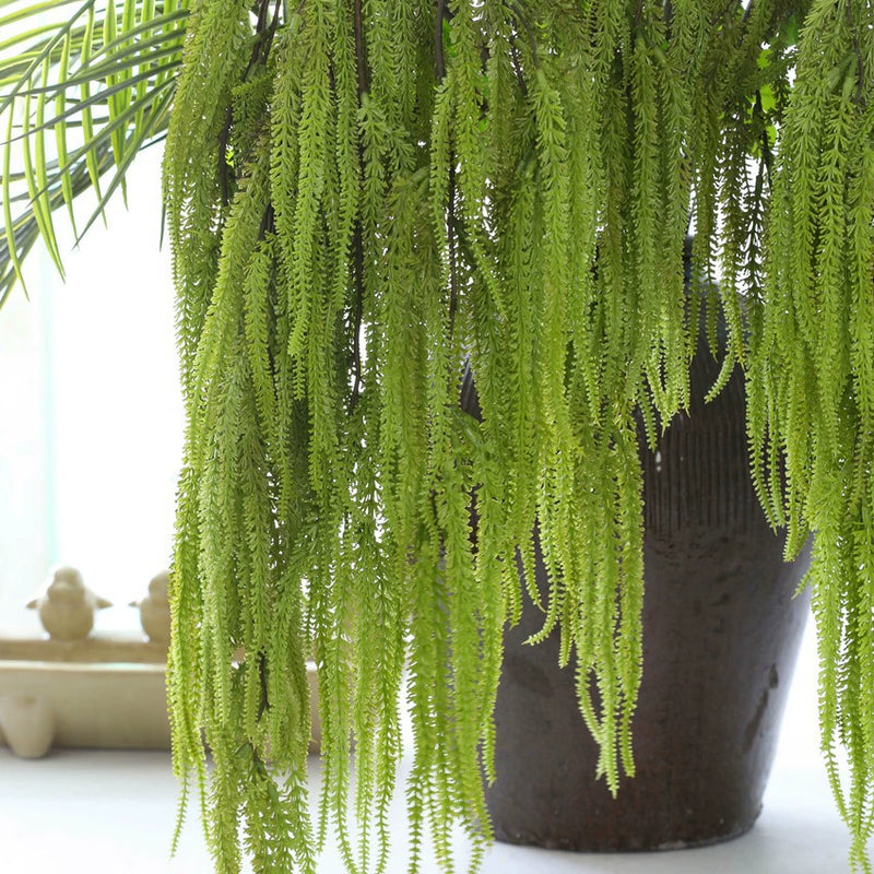 Faux Hanging Amaranthus Stem, 41" Lifelike Cascading Spray, Long Trailing Greenery for Wedding Arch, Boho Home Decor, Floral Arrangements