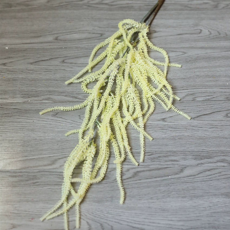 Faux Hanging Amaranthus Stem, 41" Lifelike Cascading Spray, Long Trailing Greenery for Wedding Arch, Boho Home Decor, Floral Arrangements