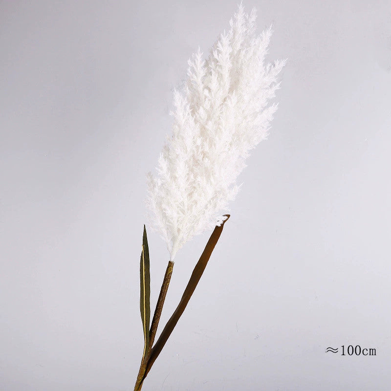 Tall Faux Pampas Grass Stem, 39-Inch Realistic Reed Plume, Fluffy & Ethereal, For Floor Vase, Boho Home Decor, Wedding Arch Arrangement