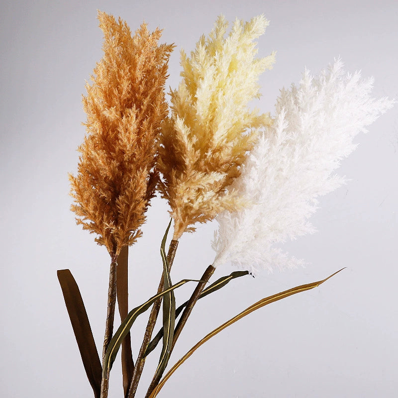 Tall Faux Pampas Grass Stem, 39-Inch Realistic Reed Plume, Fluffy & Ethereal, For Floor Vase, Boho Home Decor, Wedding Arch Arrangement