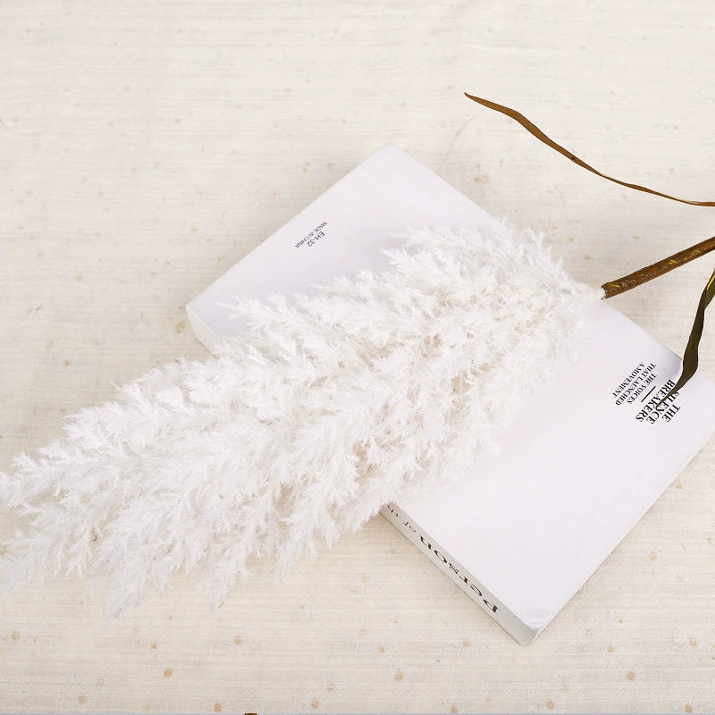 Tall Faux Pampas Grass Stem, 39-Inch Realistic Reed Plume, Fluffy & Ethereal, For Floor Vase, Boho Home Decor, Wedding Arch Arrangement