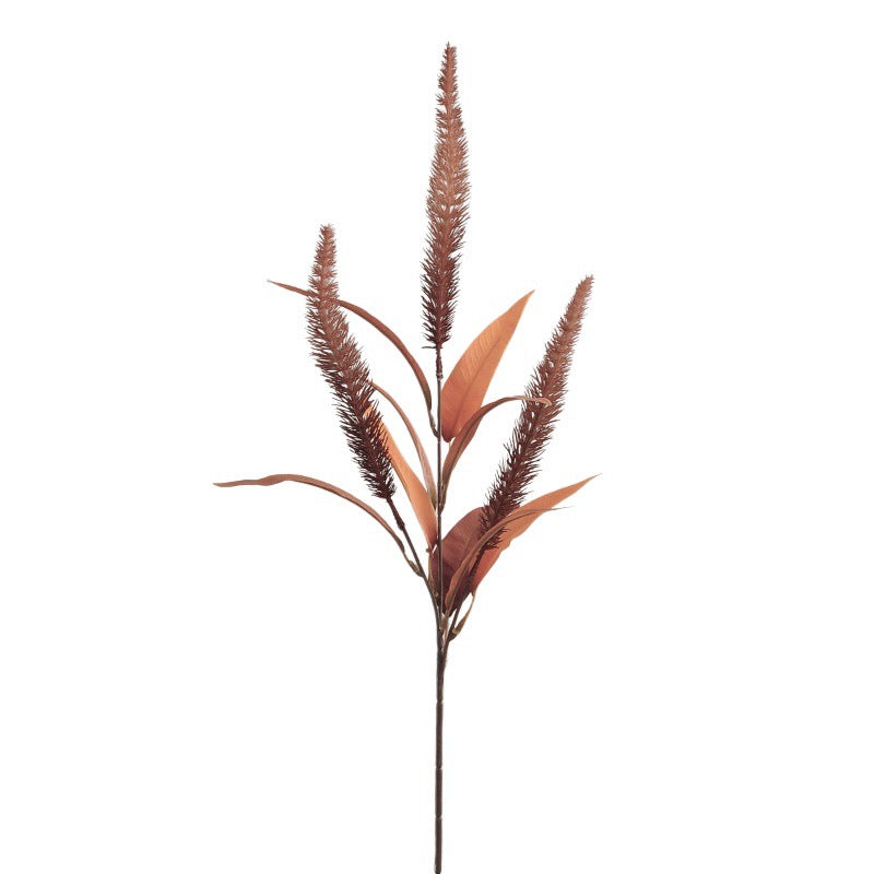 Faux Foxtail Grass Stem, 28" Tall Realistic Pennisetum, Rustic Dried Grass Look for Boho Wedding Bouquets, Vase Filler, Farmhouse Home Decor