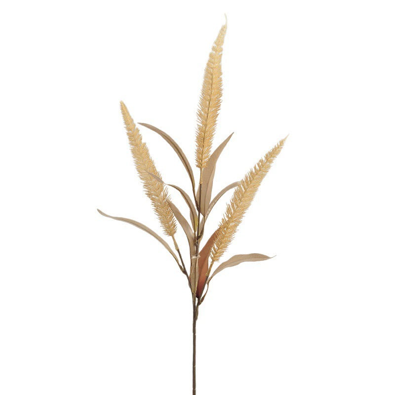 Faux Foxtail Grass Stem, 28" Tall Realistic Pennisetum, Rustic Dried Grass Look for Boho Wedding Bouquets, Vase Filler, Farmhouse Home Decor