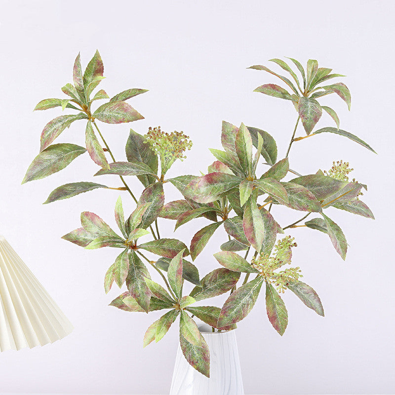 Faux Fruit Plant with Green Leaves, 21" Real-Touch Decorative Tree for Home Decor, Wedding, and Event Styling