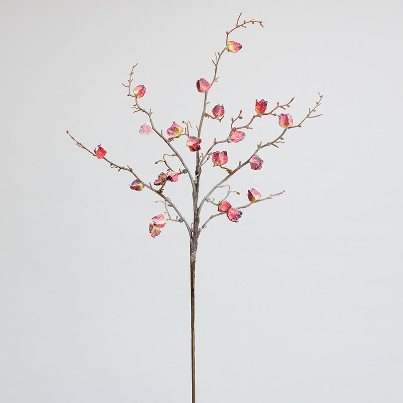 Frosted Winter Faux Floral Branches, 30" Real-Touch Decorative Greenery, Perfect for Home Decor, Weddings, and Seasonal Arrangements