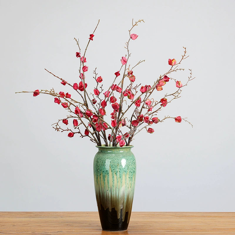 Frosted Winter Faux Floral Branches, 30" Real-Touch Decorative Greenery, Perfect for Home Decor, Weddings, and Seasonal Arrangements