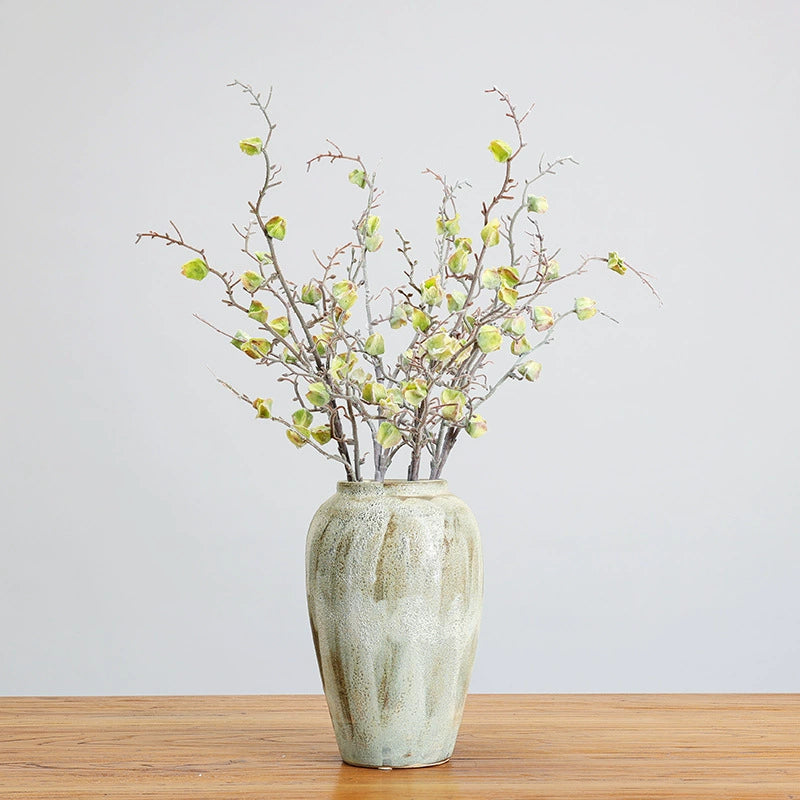 Frosted Winter Faux Floral Branches, 30" Real-Touch Decorative Greenery, Perfect for Home Decor, Weddings, and Seasonal Arrangements