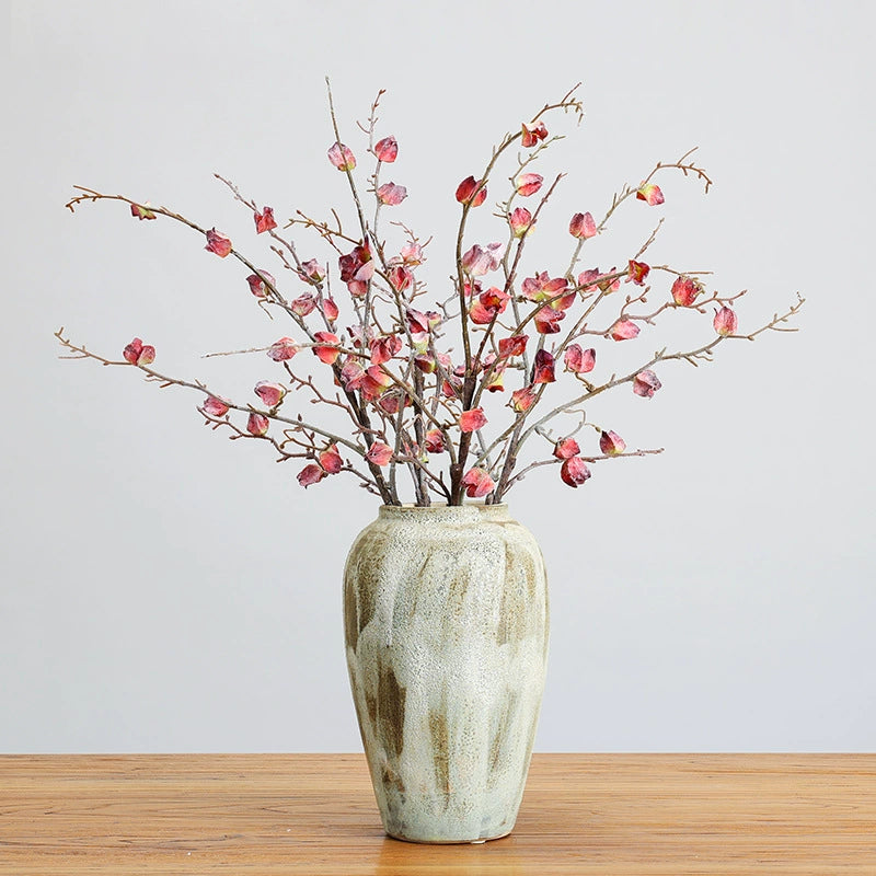 Frosted Winter Faux Floral Branches, 30" Real-Touch Decorative Greenery, Perfect for Home Decor, Weddings, and Seasonal Arrangements