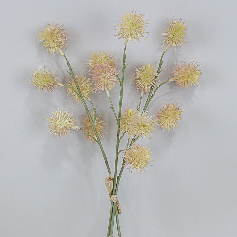 Faux Chestnut Fruit Succulent Bouquet, 22" Real-Touch Decorative Plant for Weddings, Home Decor, and Seasonal Displays