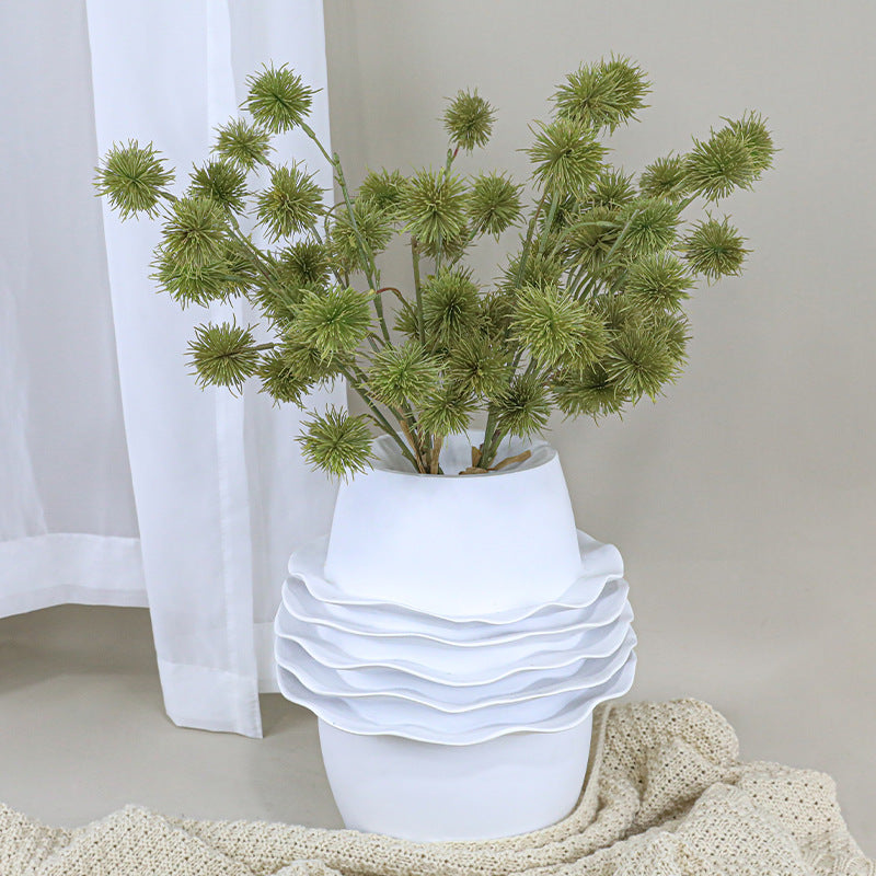 Faux Chestnut Fruit Succulent Bouquet, 22" Real-Touch Decorative Plant for Weddings, Home Decor, and Seasonal Displays