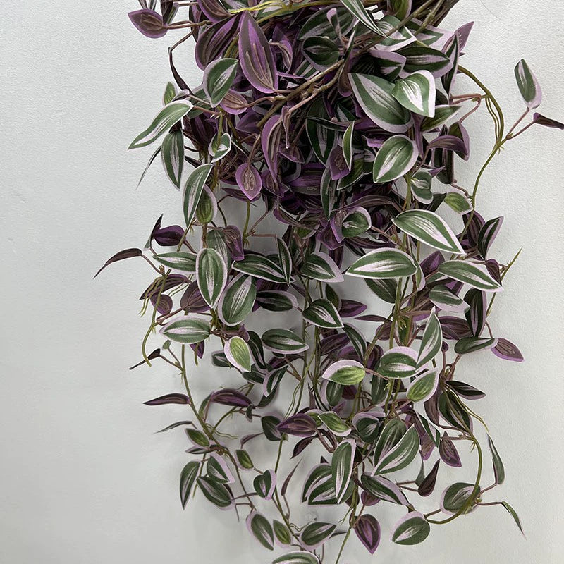 30" Realistic Purple Trailing Vine, Faux Hanging Plant, Lifelike Greenery for Wall Decor, Wedding Arch, Mantel & DIY Floral Crafts