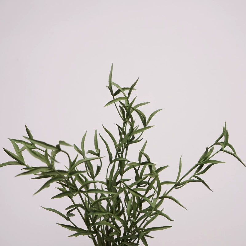 17" Artificial Rosemary Stem, Realistic Faux Greenery Spray, Lifelike Herb Filler for Vases, Wedding Bouquets, DIY Home & Kitchen Decor