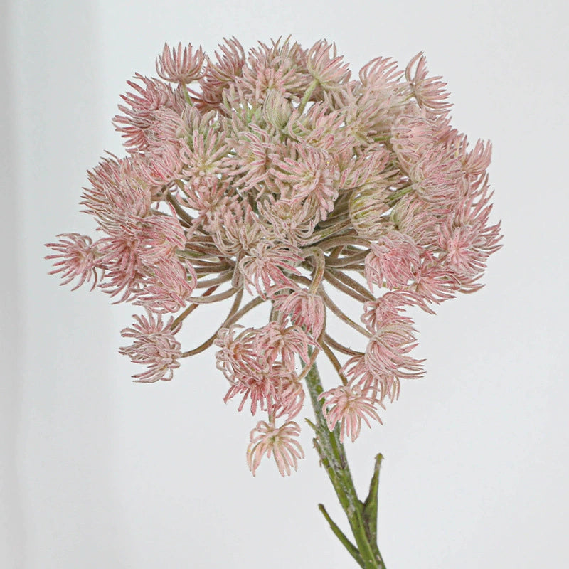 Large Faux Allium Stem, 19 Inch Artificial Dandelion, 7" Flocked Head, Realistic Flower for Wedding Decor, Vase Arrangements & DIY Projects