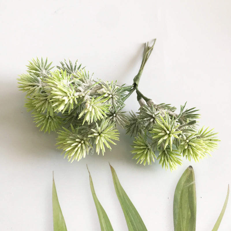 Realistic Faux Pine Cone Picks, 5.5" Greenery Stems for DIY Wedding Boutonnieres, Holiday Wreaths, Woodland Decor & Crafting