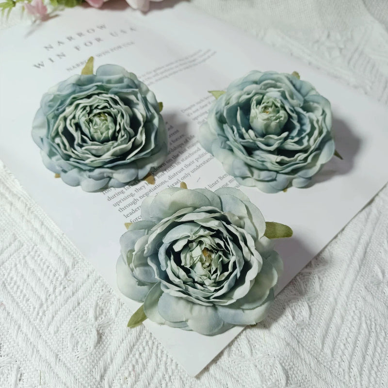Realistic 3" Faux Camellia Flower Heads, Perfect for Wedding Corsages, Home Decor, DIY Craft Projects, Elegant Floral Arrangements