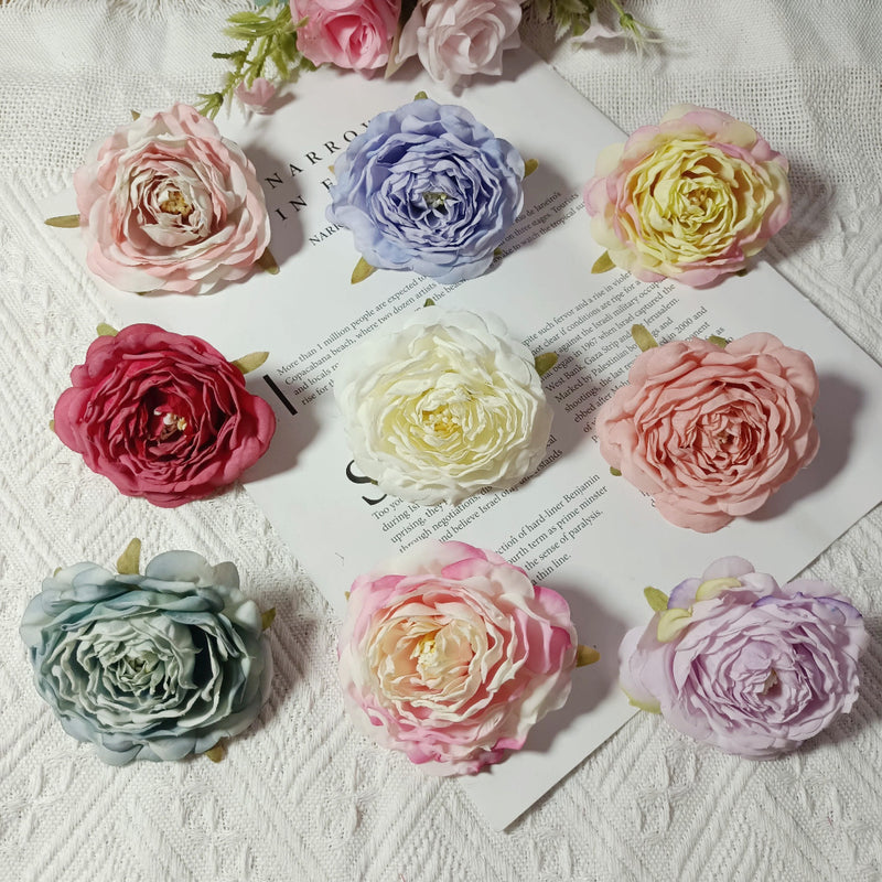 Realistic 3" Faux Camellia Flower Heads, Perfect for Wedding Corsages, Home Decor, DIY Craft Projects, Elegant Floral Arrangements