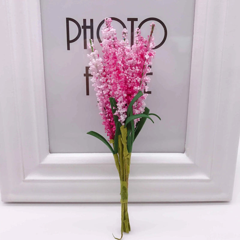 Lavender Foam Flowers, 6" Real-Touch Faux Floral Arrangements for Home Decor, Weddings, DIY Bouquets, Gift Box Accessories