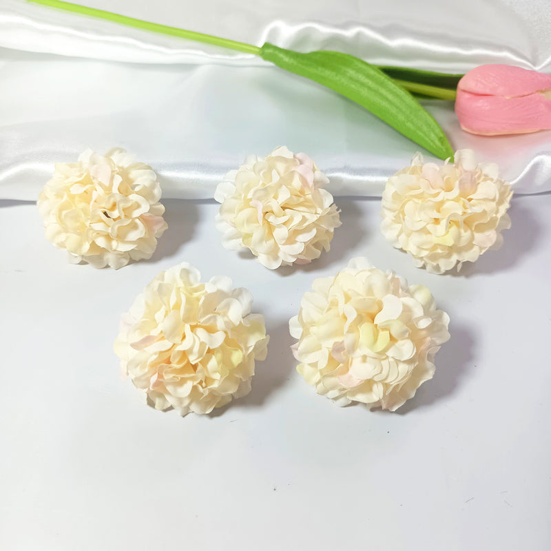 10 Pcs Mini Hydrangea Flower Heads for DIY Crafts, 2-inch Realistic Silk Flowers for Wedding Boutonnieres, Corsages, Home & Gift Decor, Bulk