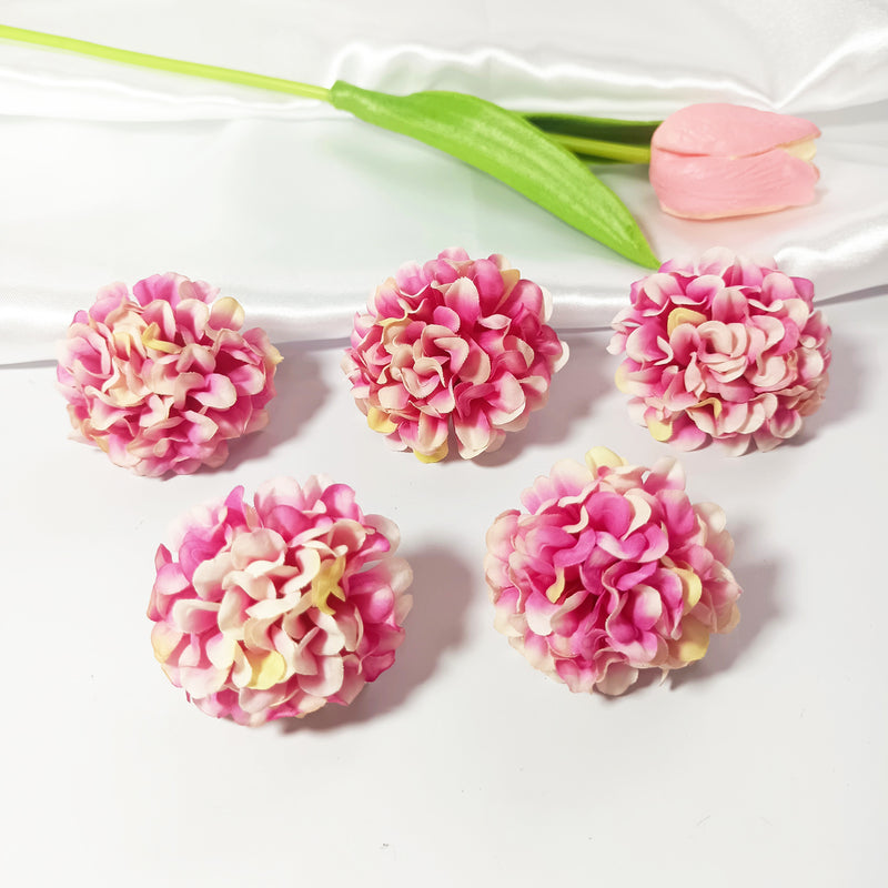 10 Pcs Mini Hydrangea Flower Heads for DIY Crafts, 2-inch Realistic Silk Flowers for Wedding Boutonnieres, Corsages, Home & Gift Decor, Bulk