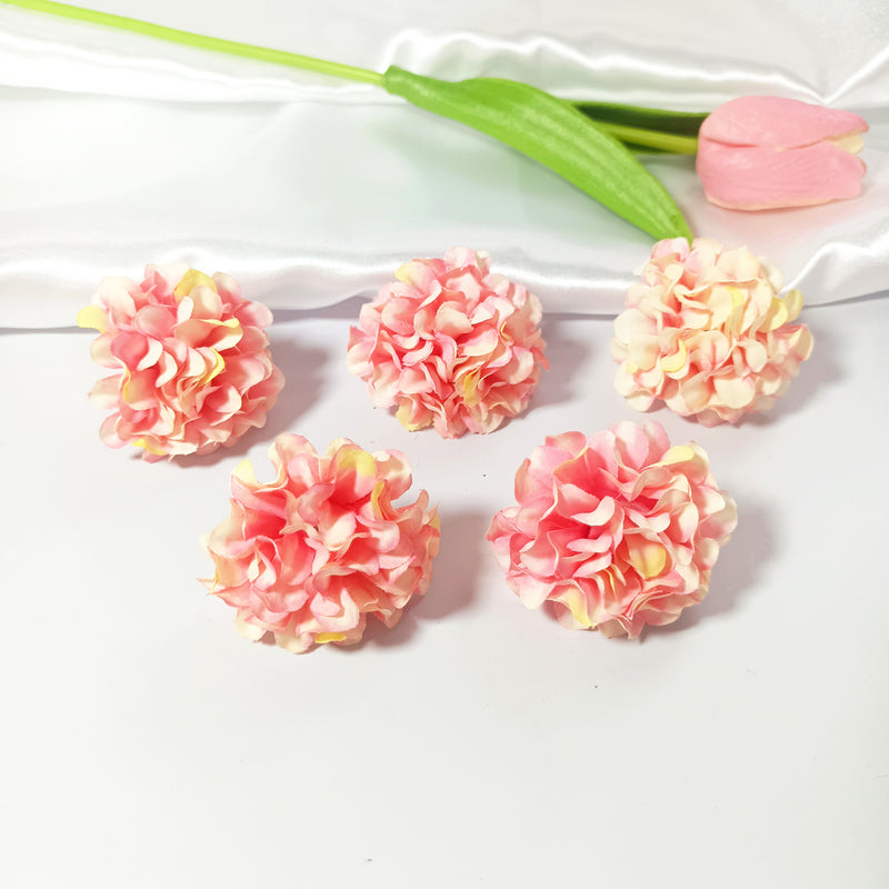 10 Pcs Mini Hydrangea Flower Heads for DIY Crafts, 2-inch Realistic Silk Flowers for Wedding Boutonnieres, Corsages, Home & Gift Decor, Bulk