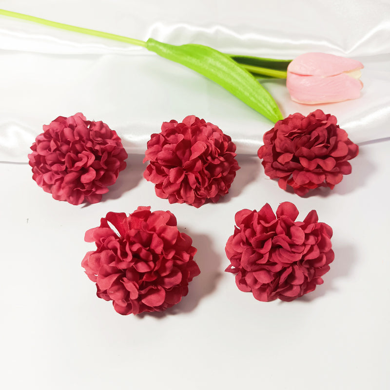 10 Pcs Mini Hydrangea Flower Heads for DIY Crafts, 2-inch Realistic Silk Flowers for Wedding Boutonnieres, Corsages, Home & Gift Decor, Bulk