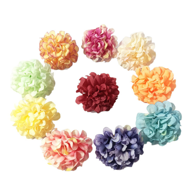10 Pcs Mini Hydrangea Flower Heads for DIY Crafts, 2-inch Realistic Silk Flowers for Wedding Boutonnieres, Corsages, Home & Gift Decor, Bulk