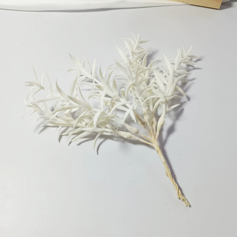 Stardust Gypsophila Spray, 8-Inch Faux Sparkle Grass Stem, Realistic Filler Greenery for DIY Wedding Bouquets, Corsages, Home Decor Accents