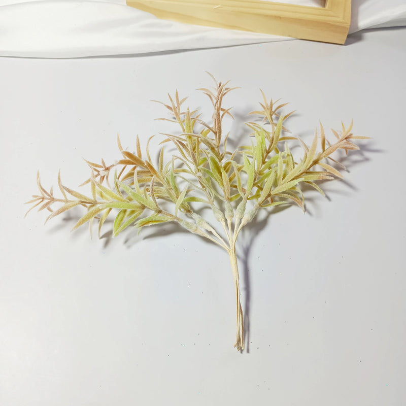 Stardust Gypsophila Spray, 8-Inch Faux Sparkle Grass Stem, Realistic Filler Greenery for DIY Wedding Bouquets, Corsages, Home Decor Accents