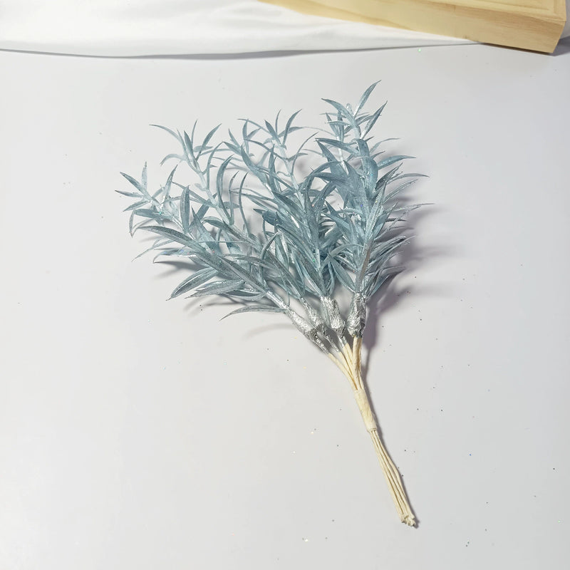 Stardust Gypsophila Spray, 8-Inch Faux Sparkle Grass Stem, Realistic Filler Greenery for DIY Wedding Bouquets, Corsages, Home Decor Accents